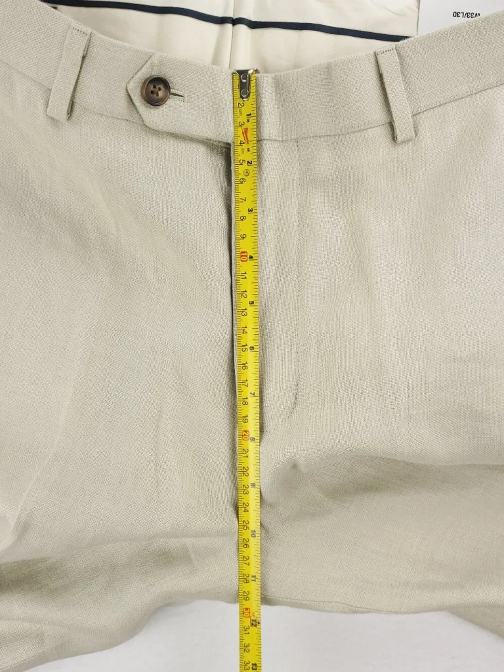 Brooks Brothers Madison Linen Pants Baird McNutt Irish Trousers Men's 33x30 NWT